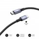 CABLE PLUS 100W USB-C/USB-C 1 M NEGRO SUBBLIM